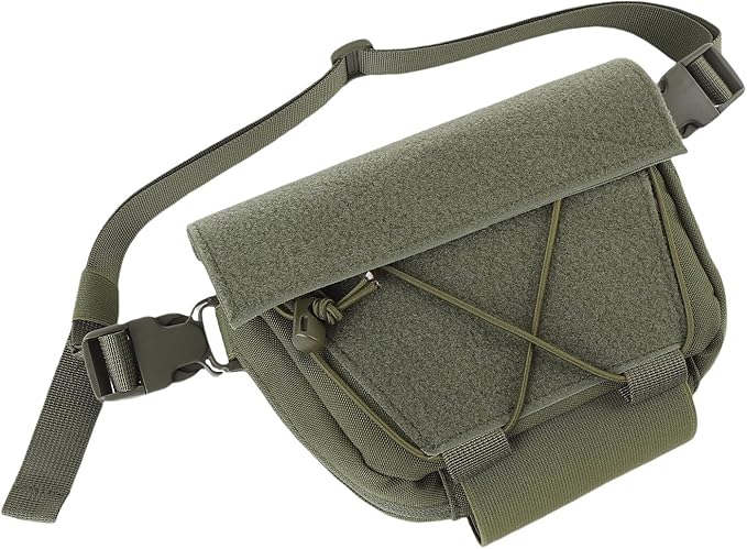 Drop Pouch Oxford Cloth Sub Abdominal Carrying Kit Bag Utility Tool Pouch Fanny Pack for Chest Rig Vest with Secure Storage and Adjustable Straps for Tactical Outdoor