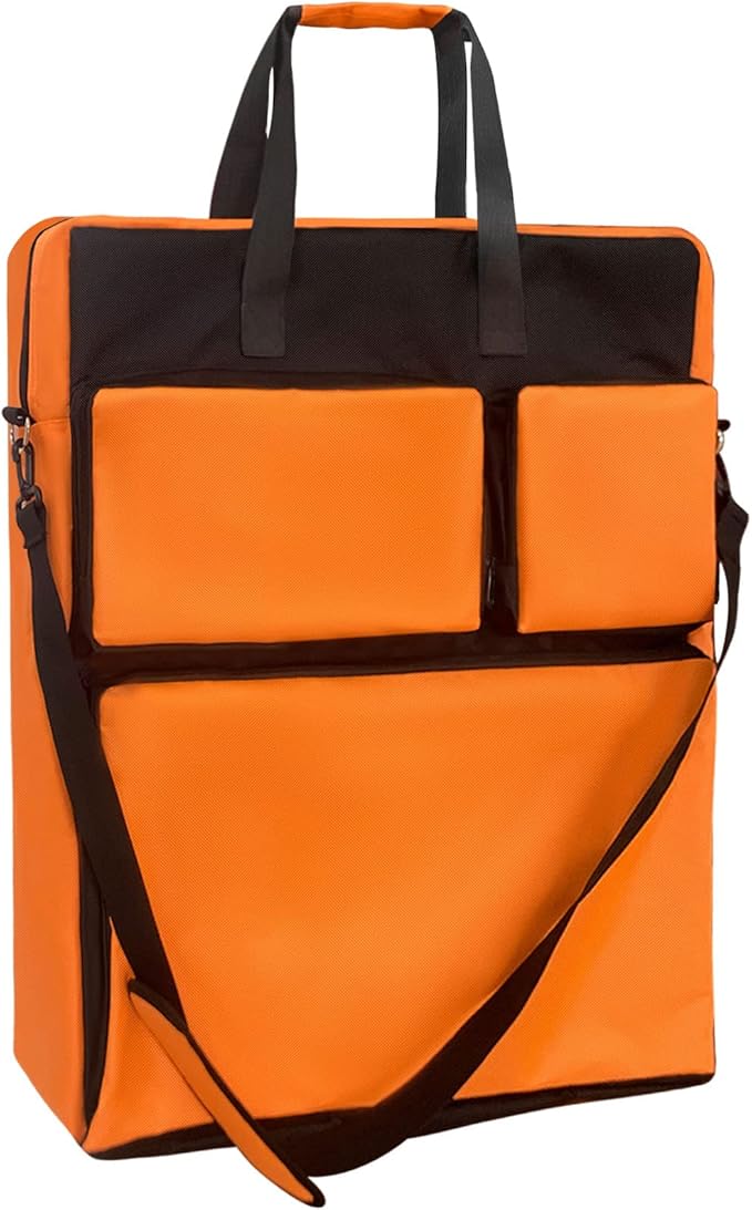 Padded Utility Solar Panel Bagfor Jackery 100 watt Solar PanelDouble Layer Design Can Hold 2 Battery PanelsOrange