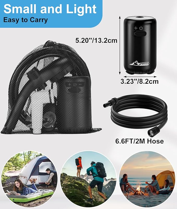 2026 Upgraded Portable Shower for Camping 8000mAh Rechargeable Camping Shower with Fahrenheit Display 10 Gear Switching IPX8 Waterproof Ideal for Outdoor Camping Travel Car Washing Pet Bathing