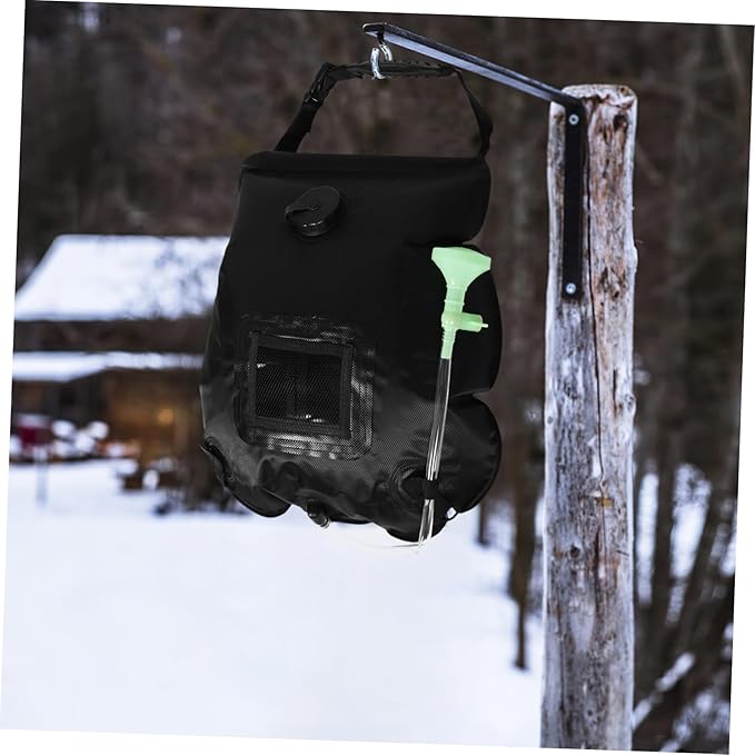 GANAZONO Portable Solar Shower Bag with Removable Hose and Switchable Shower for Outdoor Activities Camping Hiking and Beach Use Lightweight and Easy to Carry