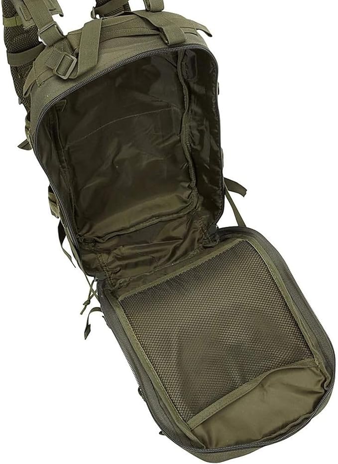 FOX OUTDOOR PRODUCTS Medium Transport Pack | 29L Tactical Backpack with Organizer Pockets MOLLE Webbing &amp Hydration Sleeve Olive Drab