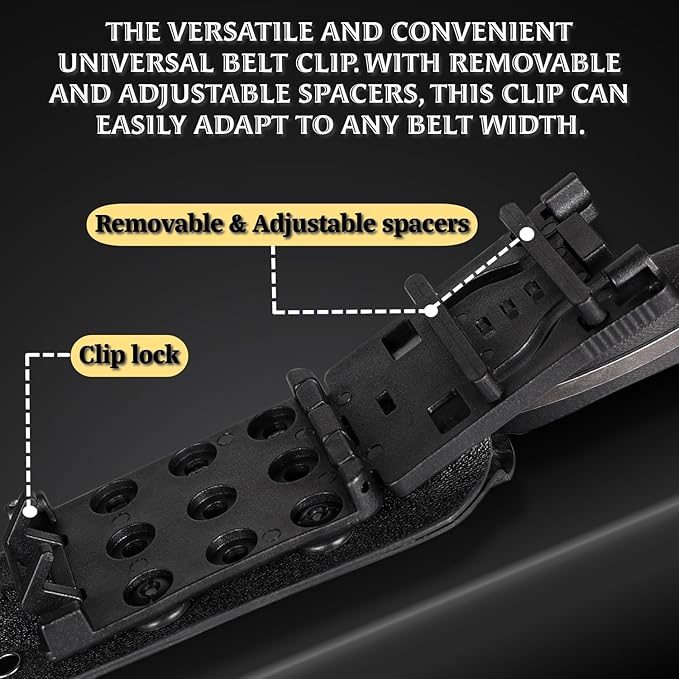 OERLA WS-0018 Fixed Blade Knife 7.76 Inches Full-Tang 420HC Steel Tactical Style Outdoor Camping Knife with G10 Handle and Kydex Sheath