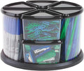 DEFLECT-O Carousel Organizer Set 3 and 6 Canisters (39010104) blackclear