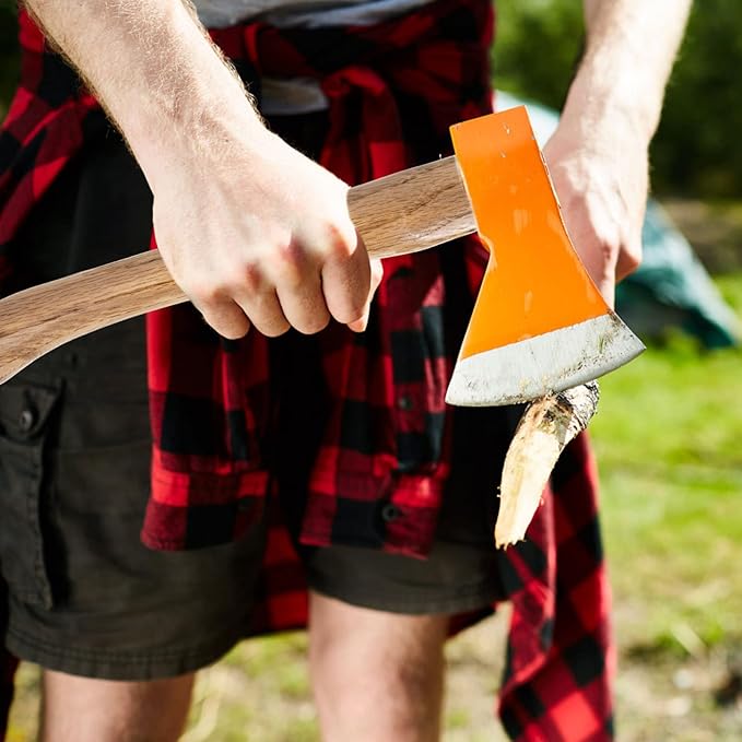 Wood Replacement Handle for Camp 14.6 Inch Hatchet Handle Replacement Hickory Hatchet Handle Replacement 37x4.5cm
