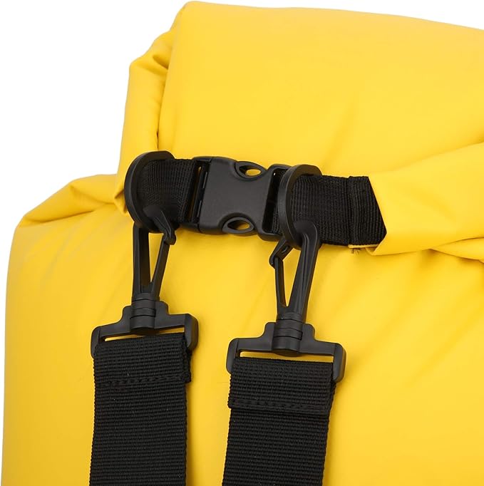 60L Inflatable Backpack Swimming Drifting Bag for Rafting Storage Transparent PVC Dry Bag with Double Air Nozzle Lightweight and Durable Comfortable Grip Easy Charging and
