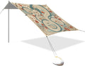 xigua Dragon Beach Tent Sun Shelter with Carrying Bag - Silver Coated Oxford Fabric Beach Canopy for Beach Camping Fishing - Includes Windproof Ropes Sandbags &amp Stakes