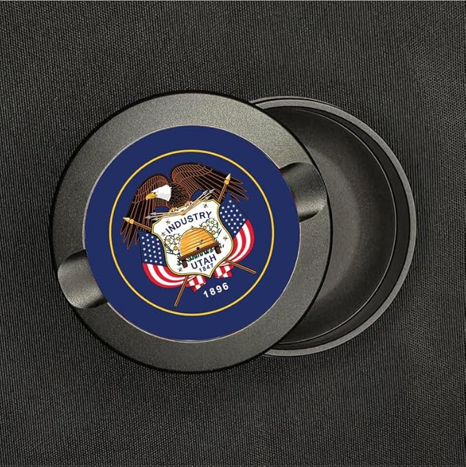 Brotherhood Metal Zyn Container - Metal Zyn Holder - Zyn Metal Can - Metal Container for Zyn Holder - Metal Zyn Can Golf Gifts for Him - Zyn Containers for Golf - Utah State Flag