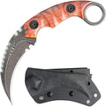 Ccanku C1691 Fixed Blade Knife D2 Steel G10 Handle 4 InchesOutdoor Survival Claw Teeth KnifeCamping EDC Tools Kydex Sheaths … …