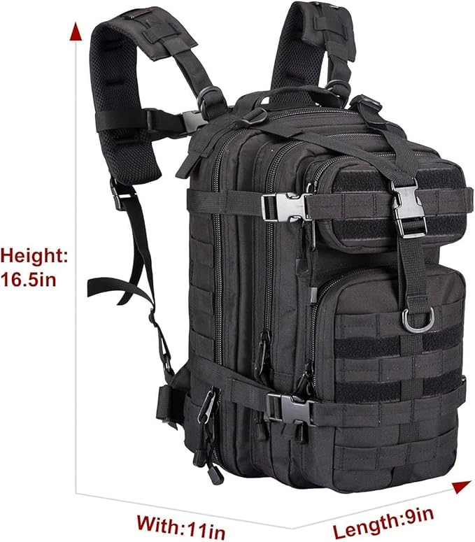 Small Military Tactical Backpack Army Assault Rucksack GYM Hiking Bug Out Bag