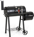 Captiva Designs Charcoal Grill with Offset Smoker All Metal Steel Made Outdoor Smoker 512 sq.in Cooking Area Best Combo for Outdoor Garden Patio and Backyard Cooking