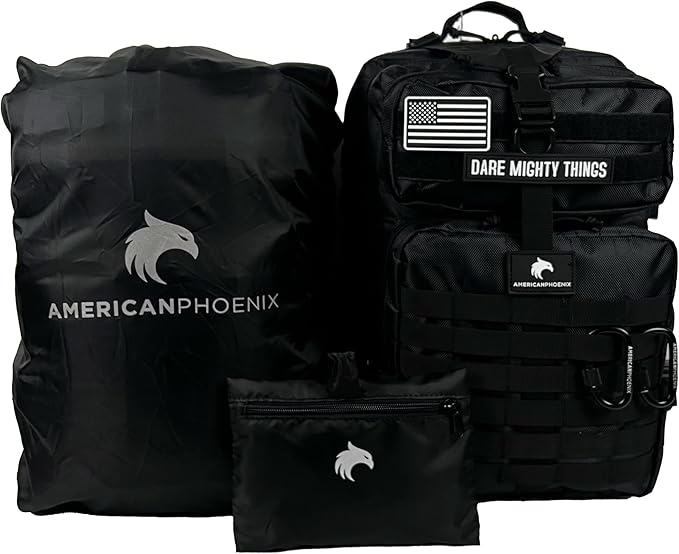 45L to 55L Expandable Professional Tactical Backpack | 1680D SUPER HEAVY DUTY BALLISTIC NYLON |10X Stronger Work &amp Military Bag | Built-In Rain Cover | MADE BY PROS FOR PROS (Carbon Black: Pro Ser