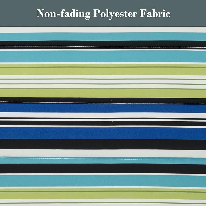 SUNCREAT Outdoor Double Hammock Pad Soft Comfortable Polyester Pad Green Stripes