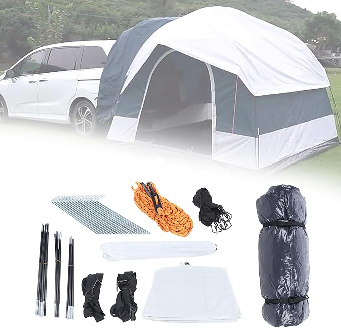 Universal Car SUV Tent Travel Camping Shelter Awning Rooftop Outdoor Sunshade for Mountaineering Fishing Wild Survival Adventure 250cm*250cm