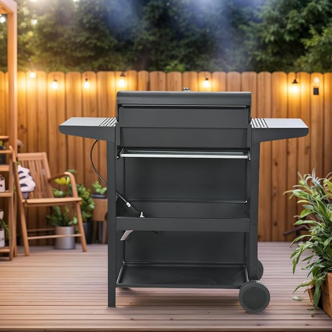 Endark 4-burner | 34000 BTU all-purpose cast iron bbq grill | Perfect for outdoor cooking garden poolside tailgating and hiking | great for roasting searing kebabs
