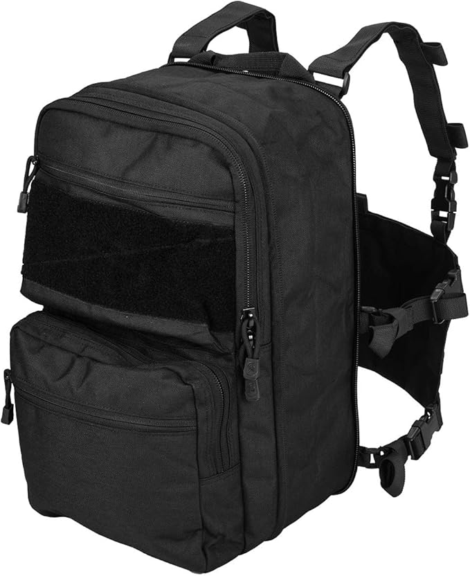 Lancer Tactical 1000D Nylon QD Chest Rig and Backpack Combo (Black)
