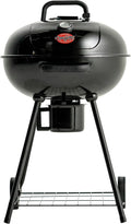 Char-Griller CG30040725 22-inch Kettle Charcoal Grill and Smoker - Steel Black - 363 sq. in. Cooking Area