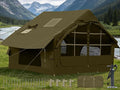 Inflatable Camping Tent2/4/6/8 Person Glamping Inflatable Tents with Awning Quick Setup Blow Up Tents with Pump Waterproof Oxford Inflatable House for Camping Air Glamping Hot Tents for Adult