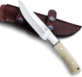 GCS Handmade D2 Tool Steel Tactical Hunting Knife with Leather Sheath and Full Tang Handle Designed for Hunting and Camping &amp EDC GCS 761