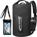 BKNOOU Dry Bag Waterproof Backpack for Women Men 10L/20L Roll Top Lightweight Dry Storage Bag Backpack for Travel Kayaking Boating Rafting Camping Hiking and Beach with Phone Pouch