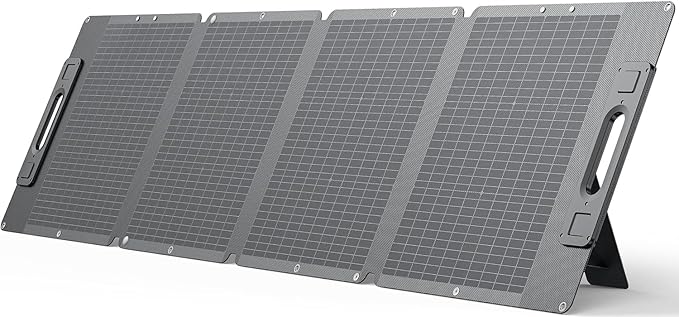 Dabbsson 210Watt Portable Solar Panel for Power Station Foldable Charger Adjustable Kickstand High-Efficiency Monocrystalline PV Module Waterproof IP67 for Outdoor Camping RV Blackout