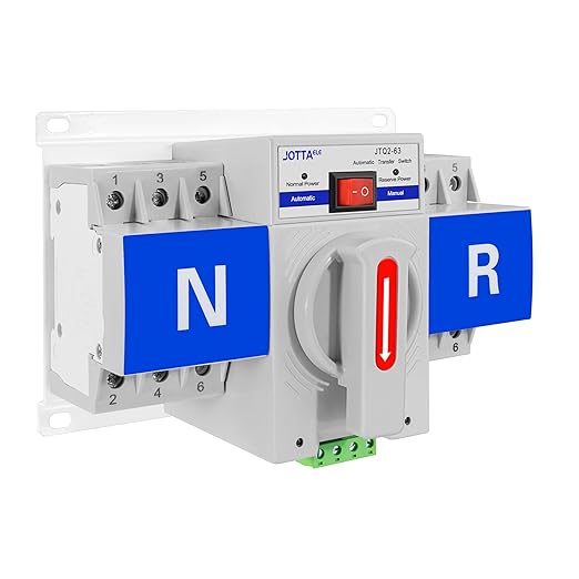 Dual Power Automatic Transfer SwitchCB Type ATS 3P 63A 220V 50/60HzChangeover Switch for GeneratorGenerlink Transfer Switch