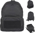 Tactical Backpack Nylon Large Capacity Collapsible Portable Daypack with MOLLE System - Hiking Camping Travel(Black)