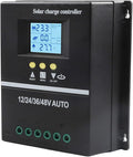 200A MPPT Solar Charge Controller with LCD Display Battery Regulator for 12V 24V 36V 48V System Dual USB Ports Aluminum Heat Sink