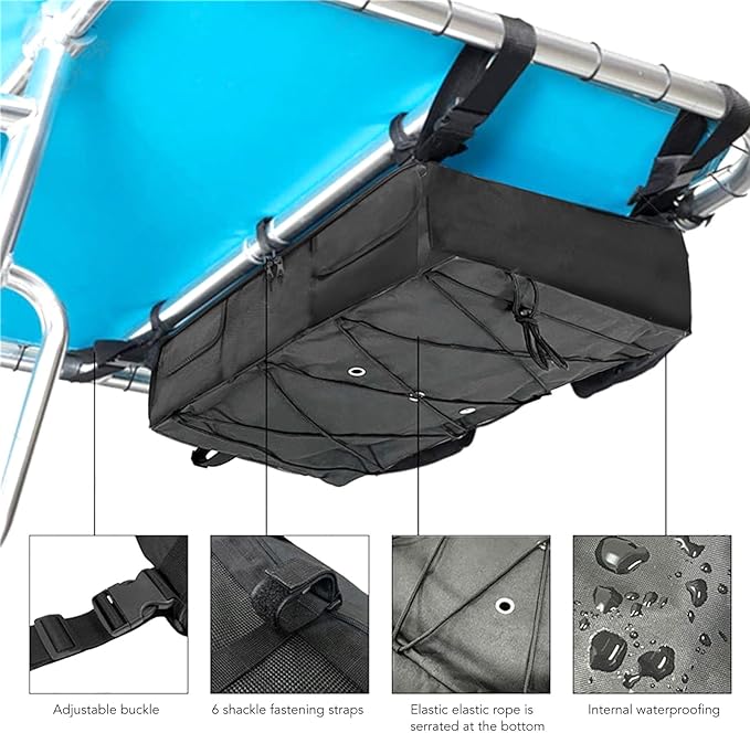 Superior Marine Organizer 600D Waterproof Oxford Gear Life Jacket Bag Spacious Sturdy Boat Safety Storage