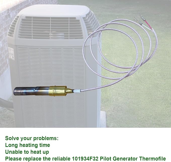 101934F32 White Rodgers Pilot Generator Thermopile 750mv millivolt Compatible With White Rodgers Replacement for 1950-001 Thermopile