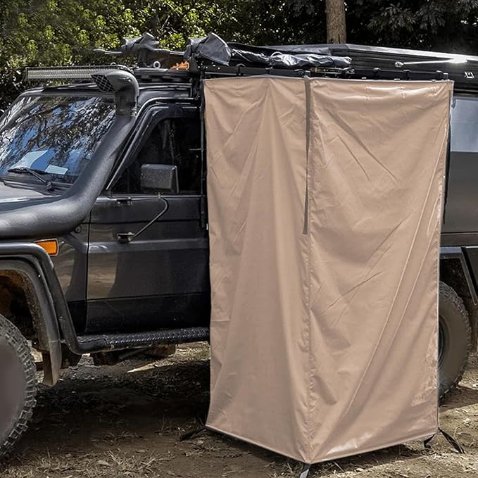 Portable Car Shower Tent 10x10ft 5s Instant Setup 190T Waterproof Oxford Fabric Privacy Changing Room for Camping Hiking Beach