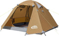 2-3 Person Backpacking Tent with Double Door 2 Vestibule Waterproof Windproof Lightweight Easy Set Up 3 Season 2 Man Two Person Tent for Camping Hiking Motorcycle Mountaineering with UPF 50+