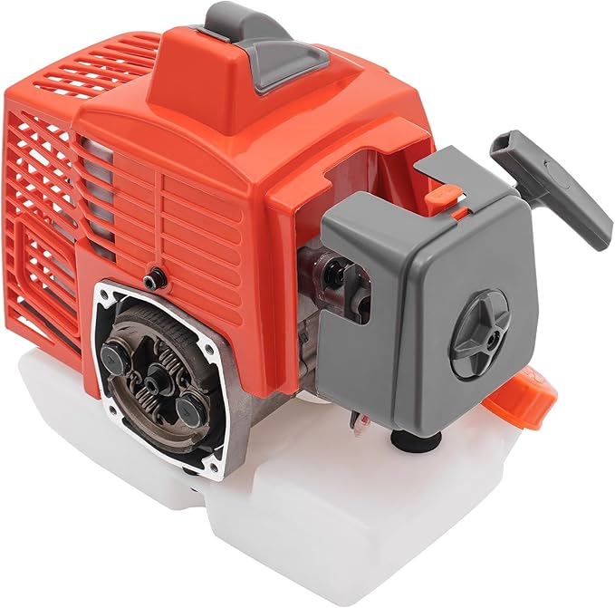 63.3CC 2-Stroke Gasoline Engine 2.2Kw Portable Agricultural Engine 0.34Gal Single-Cylinder 2-Stroke Engine Air-Cooled 7500R/Min for Lawn and Garden Equipment Weed Whackers