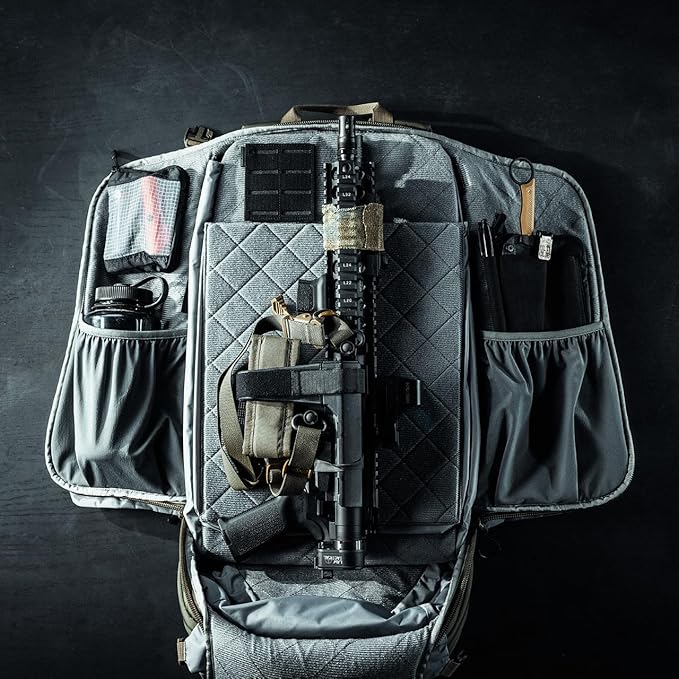 Eberlestock Fade Adapt Pack - EDC Backpack with Expandable Scabbard - Quick Disconnect Weapon Retention Strap - 2545 C.I. - Olive