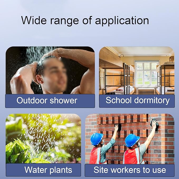 Shower Pump Rechargeable Adjustable Water Flow Pumping From Bucket 60 Minutes Running Time Suitable for Hiking