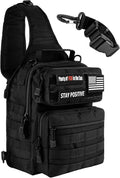 bvya Tactical Sling Bag Backpack Military Rover Shoulder Sling Pack Small EDC Crossbody Chest Bag for Men 10L