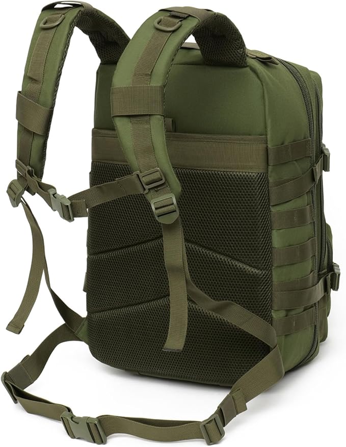 50l Tactical Backpack for Men's Camouflage Camping Mountaineering Travel Sports Large Capacity Multi-function Backpack (Green)