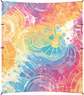 Lightgrey Tie-dye Background Vibrant Colors and Swirling Patterns Tie-dye Beach Cabana Tent UPF50 Waterproof Shade Sun Shelter with Carrying Bag for Camping Trips Fishing Backyard Fun or