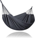SUNCREAT Hammocks Outdoor Camping Double Hammock Extra Large 2 Person Hammock for Camping Dark Gray