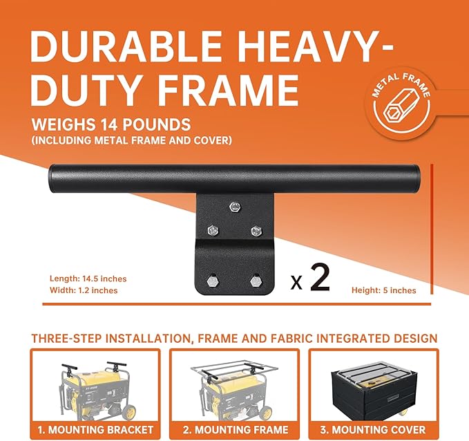 GenArmor Generator Cover Height Extension Brackets Generator Lifting Brackets Pack of 2