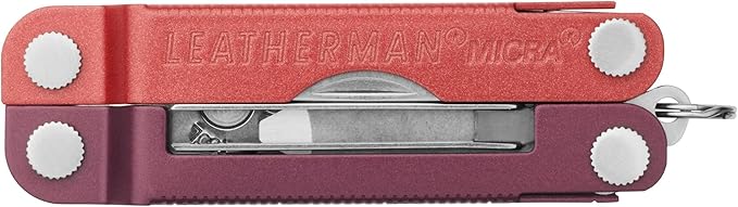 LEATHERMAN Micra Keychain Multi-tool with Grooming Tools Mini Pocketknife for Everyday Carry (EDC) Hobbies &amp Outdoors Built in the USA Mulled Wine