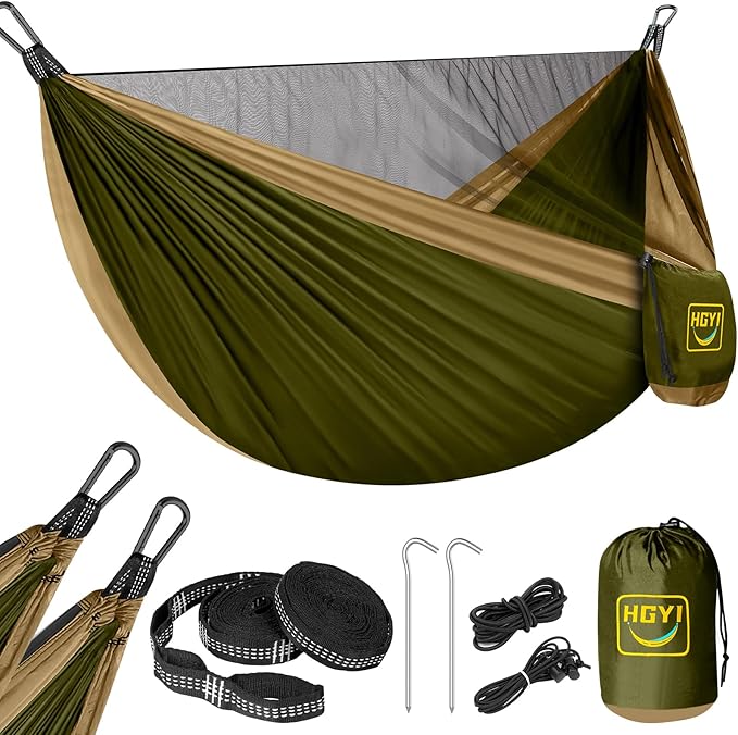 Camping Hammock Mosquito NetDouble &amp Single Portable Hammocks Hammocks with 2 Tree StrapsHammock Tent for Travel CampingCamping Accessories for Indoor Outdoor Hiking Backpacking Backyard Beach