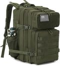 QT&ampQY 25L/45L Military Tactical Backpack For Men Molle Daypack 3 Day Bug Out Bag Hiking Rucksack With Bottle Holder