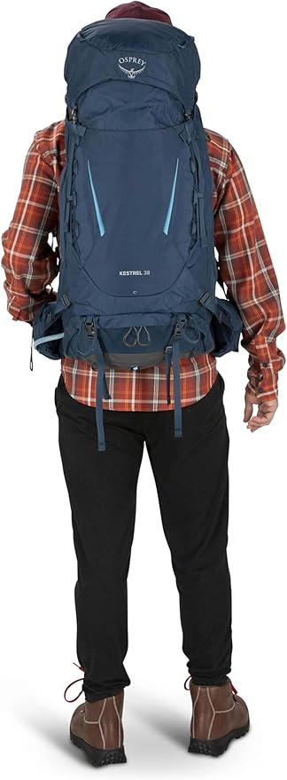 Osprey Kestrel 38L Men's Backpacking Backpack Atlas Blue S/M