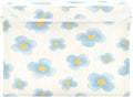 Foldable File Organizer Box with Lid 11.8x12.6x16.5 Light Blue Flowers Storage Bin for Office Document &amp Home Organizer