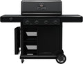 Charbroil Pro Series with Amplifire Infrared Technology 4-Burner Propane Gas Grill Cabinet with Side Burner Black - 463281024