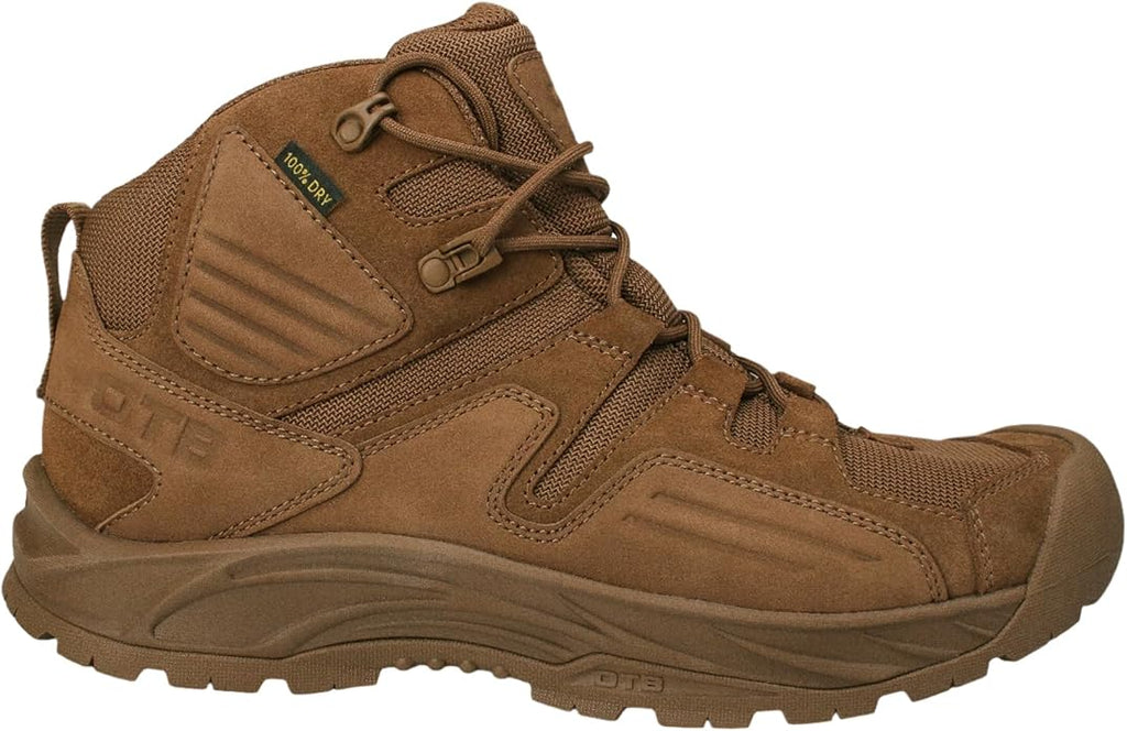 OTB Incline Mid Tactical Boots – Waterproof 6” Lightweight Work Boots with GRIP-STIK Rubber Outsole with Fast Rope Guard