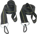 Hammock Straps - Set of 2 Hammock Tree Straps with Heavy Duty Carabiner Clips - 2 Inch X 8 Foot Long Straps for Hammock Camping 4000 lb Webbing - Made in USA Black