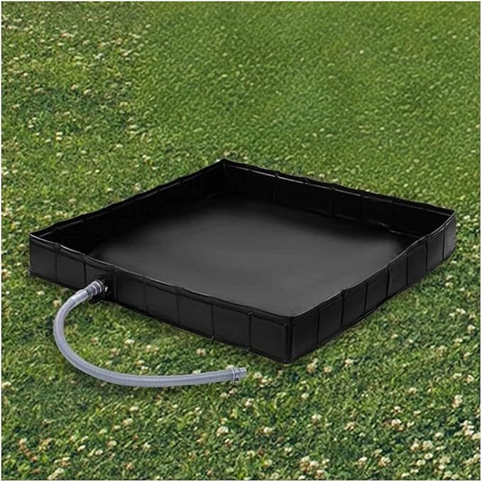 Shower Basin with Drain Pipe Outdoor Shower Base Portable Camp Shower for RV Beach Glamping