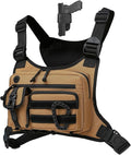 Muserise Outdoor Chest Bag For Men and Women Tactical Vest For Running Cycling EDC Chest Pack Rig For Sports and Workouts