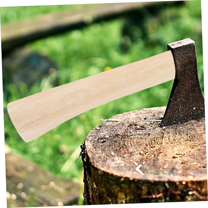 2set Wooden Handle Replacement for Camping Tool Log Splitting Axe Handle Comfortable Grip